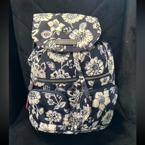Vera Bradley Backpack Midnight Floral Midtown Cargo Backpack